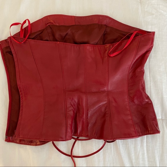 VINTAGE DANIER RED CORSET, excellent condition, size M - Picture 4 of 4